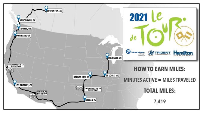 Tour de PJ 2021 Map blog